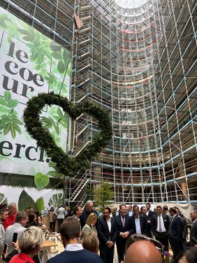 Oberbürgermeister Dr. Stephan Keller auf dem Richtfest des Le Coeur Düsseldorf © Wirtschaftsförderung Düsseldorf