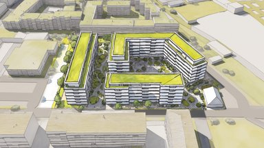 Vogelperspektive 2 - © Eissporthalle Benrath GmbH & Co. KG