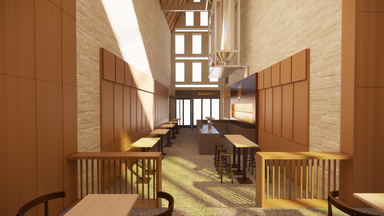 Innenraumperspektive - © Entwurf und Visualisierung RKW Architektur +