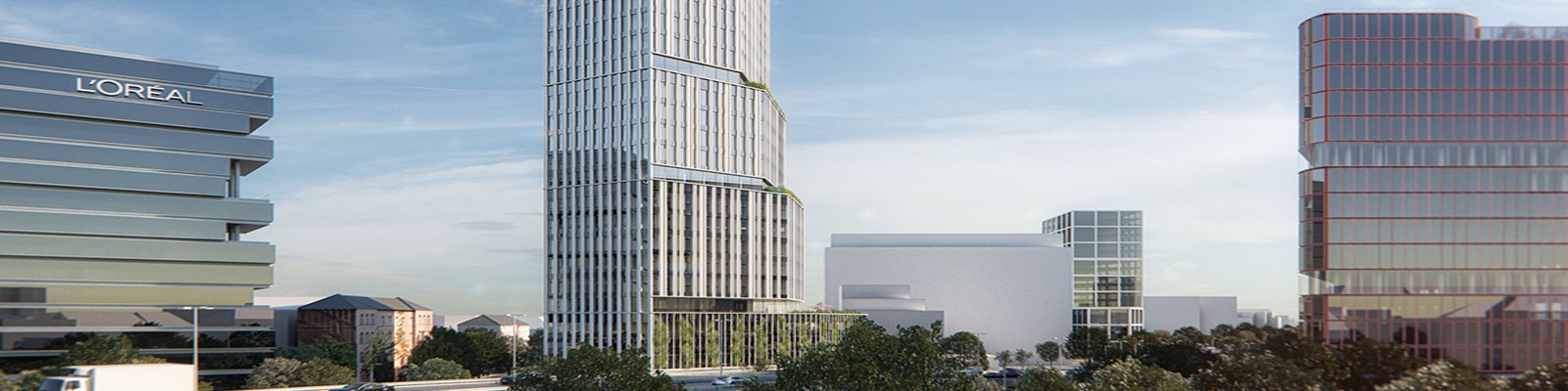 Kennedydamm Tower © Aengevelt Immobilien GmbH & Co. KG / Kadawittfeldarchitektur
