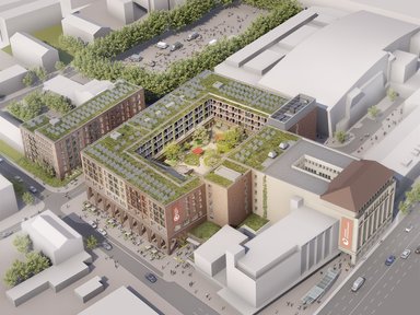 Quartier Wandsbek Markt, Visualisierung Überblick - © UNION Investment Real Estate GmbH, Sichtvision