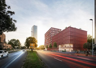 Urbaner Stadtbaustein Pulsar in Düsseldorf-Mörsenbroich - © HPP Architekten / Atenor Deutschland GmbH