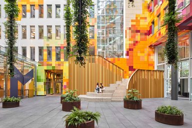 ONE METRO CAMPUS DÜSSELDORF - CORPORATE HEADQUARTERS. METRO AG ATRIUM & GASTRONOMIE. FERTIGSTELLUNG ERSTER BAUABSCHNITT - © METRO PROPERTIES Holding GmbH