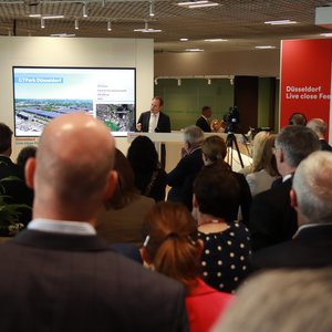 Präsentation am zweiten Messetag auf der MIPIM in Cannes  © Landeshauptstadt Düsseldorf 