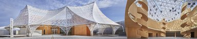 Das Osaka Health Care Pavillon auf der Expo 2025 Osaka, Kansai in Japan.  - © Takeneka Europe GmbH