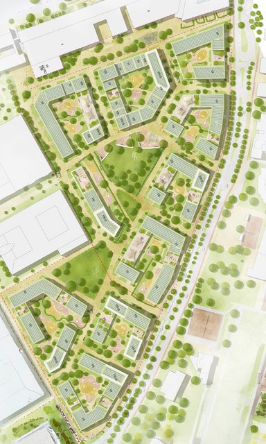 D.STRICT Mixed-Use Quartier in Düsseldorf Flingern. - © Swiss Life Asset Managers Deutschland