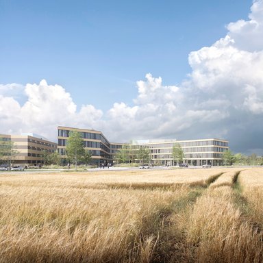 Ville Campus, Erftstadt, Visualisierung Ansicht - © Ville Campus Grundbesitz GmbH / Bloomimages