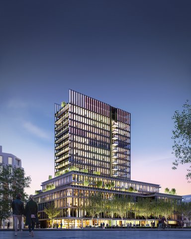 Blick von Ecke Adersstraße / Königsallee, Abendstimmung - © AVP Becker GmbH