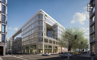 Ecke Benrather Straße - © Hines, AVP; Entwurf: Pickard Chilton, RKW