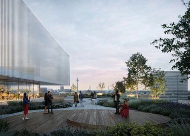 Entwurf für den Wettbewerb „Opernhaus der Zukunft” Am Wehrhahn, Düsseldorf, HPP Architekten - © © HYPS visual / brick visual