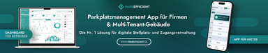 ParkEfficient – digitale Stellplatz- und Zugangsverwaltung, im Einsatz bei 300+ Kunden. Die App für Firmen und Multi-Tenant-Gebäude: übersichtliches Dashboard für Betreibende, intuitive Buchungs-App für Mietende. Buchen, verwalten, Auslastung optimieren – alles in einer Lösung. - © ParkEfficient GmbH