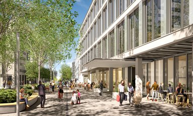 Neue Platzsituation und Eingang - © AVP Becker GmbH