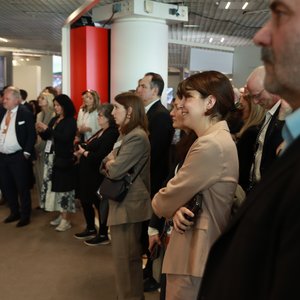 Besucher der Päsentation am Messestand © Landeshauptstadt Düsseldorf 