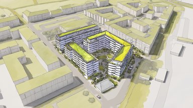 Vogelperspektive 1 - © Eissporthalle Benrath GmbH & Co. KG