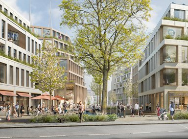 Quartier Sohnstraße Düsseldorf, Visualisierung  - © HPP Architekten