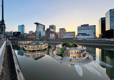 Floating Spaces, Medienhafen Düsseldorf - © STRUCTURELAB Architekten