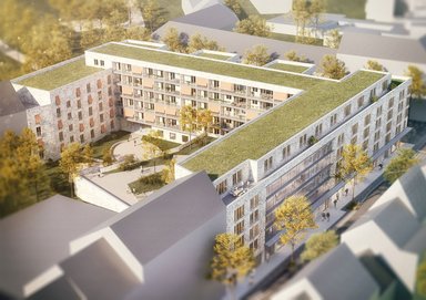 Leben am Sonnenpark, Visualisierung Überblick - © kister scheithauer gross architekten und stadtplaner GmbH