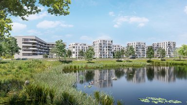 PANDION Albertussee / Heerdterhof-Garten,  Architektur: HPP Architekten / Hadi Teherani Architects - © PANDION AG / HHVision