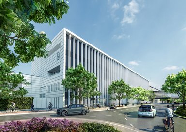 Messehalle 9  - © ©sop architekten, Visualisierung Smartcave