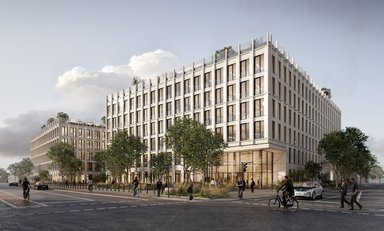 Visualisierung der Fertiggestellten TWIN CUBES. - © caspar./bloomimages